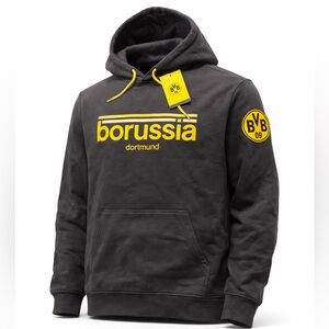 BVB officially licensed Borussia Dortmund embroidered hoodie size Large NWT Free
